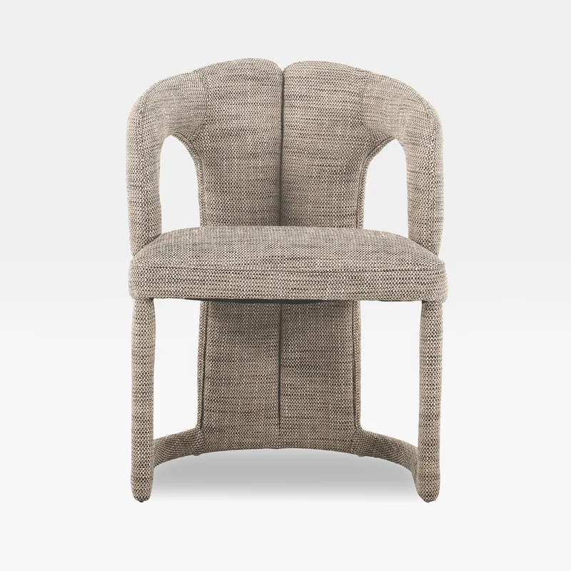 SHELLY dining armchair brown