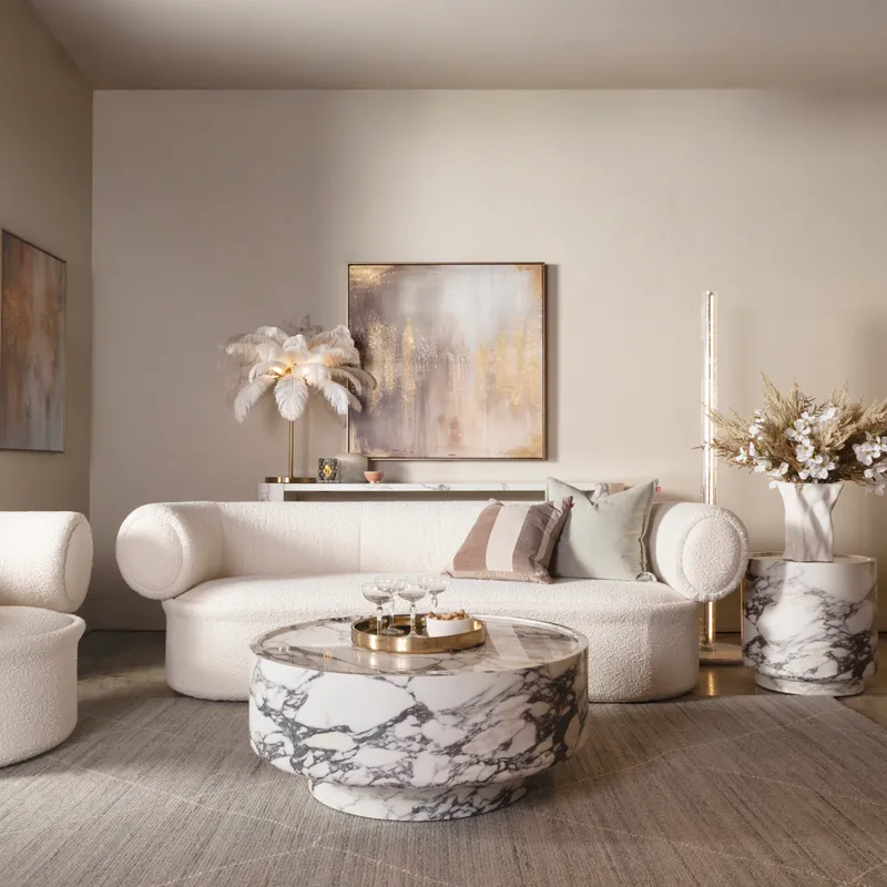 VIOLTO coffee table white - dia 90cm