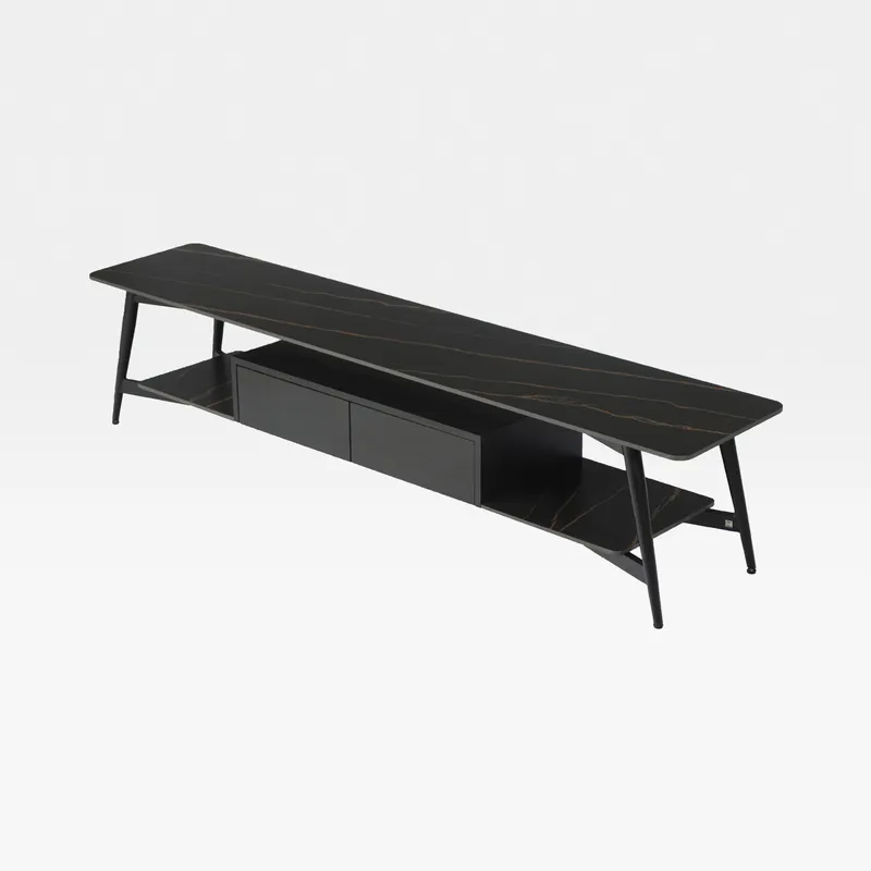 ETHAN tv unit black - 42x200cm