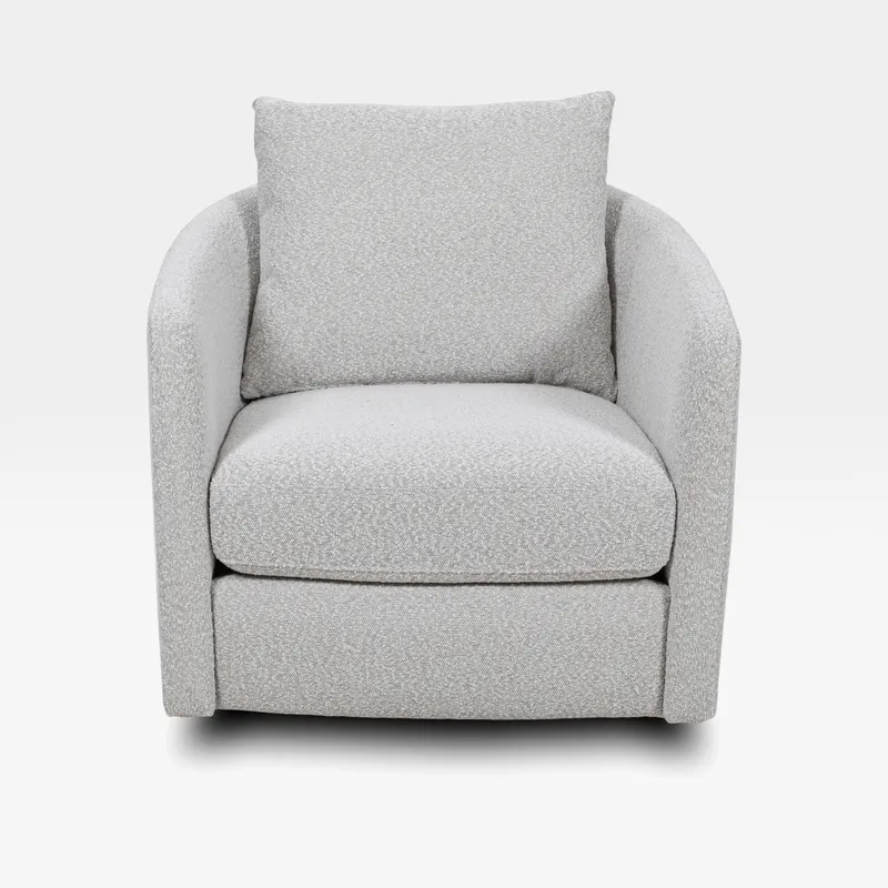 LORIK swivel armchair white
