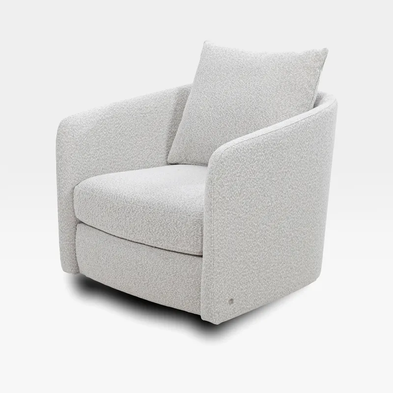 LORIK swivel armchair white