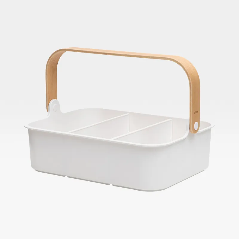 BELLWOOD bin white/natural - 35x26cm