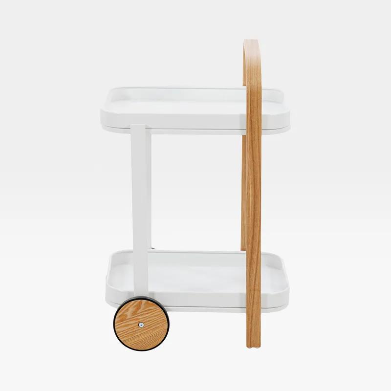 BELLWOOD trolley white/natural - 52x44cm