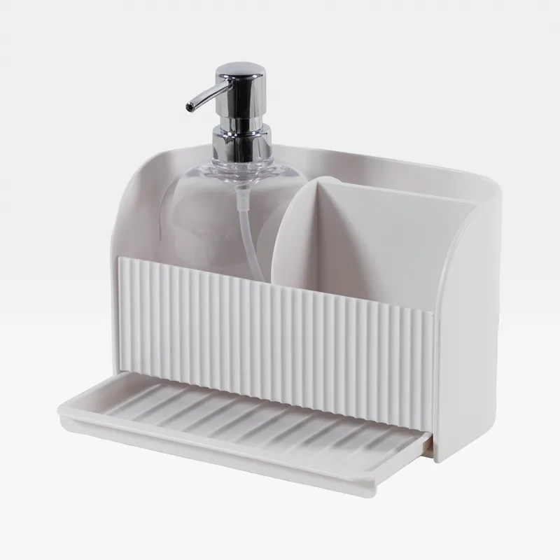 SLING sink caddy with pump white
