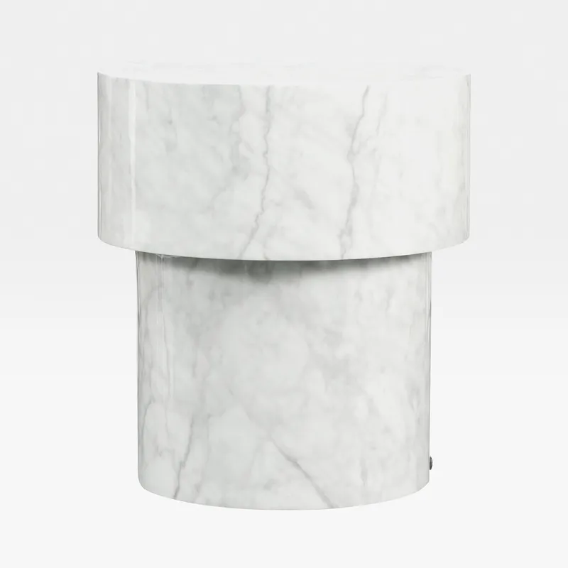 RICCI side table white - dia 45cm