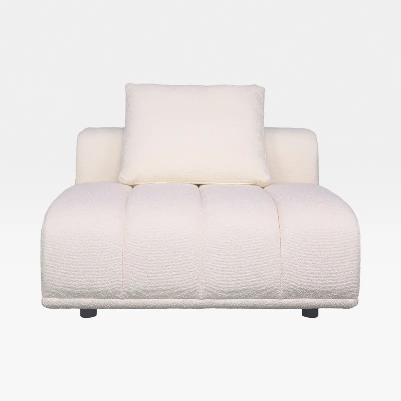 PALERMO armless modular chair white - large