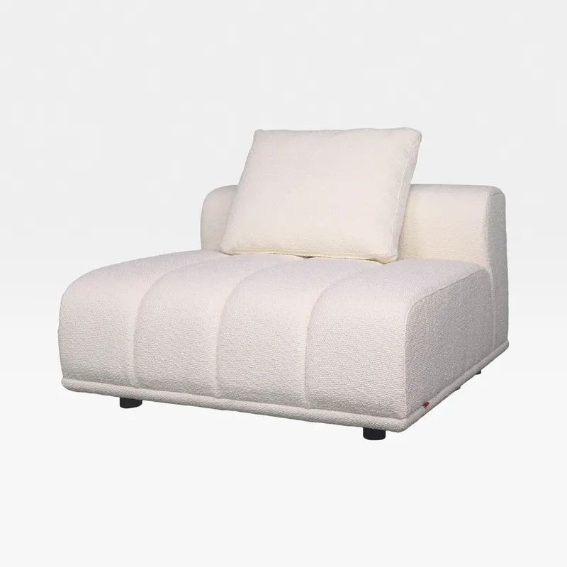 PALERMO armless modular chair white - large