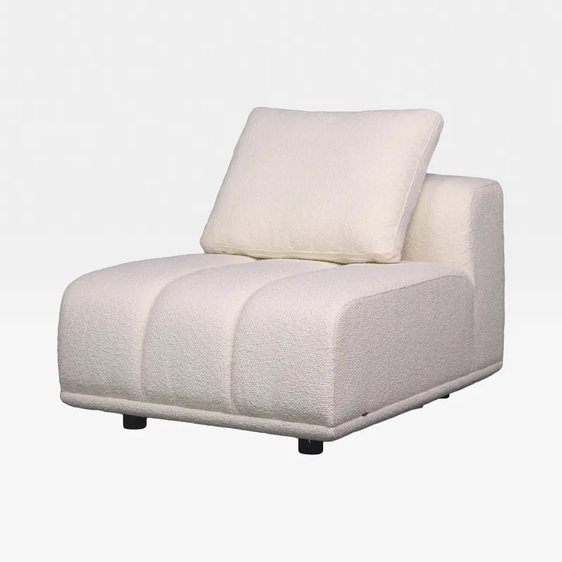 PALERMO armless modular chair white - medium