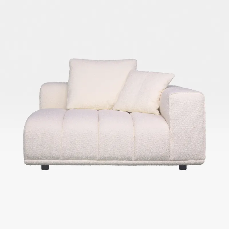 PALERMO right arm modular chair white - large