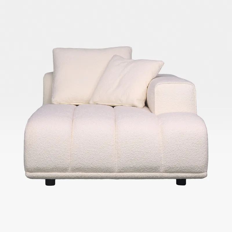 PALERMO right arm modular chaise white