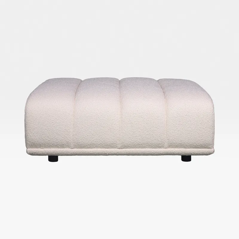 PALERMO footstool white - large