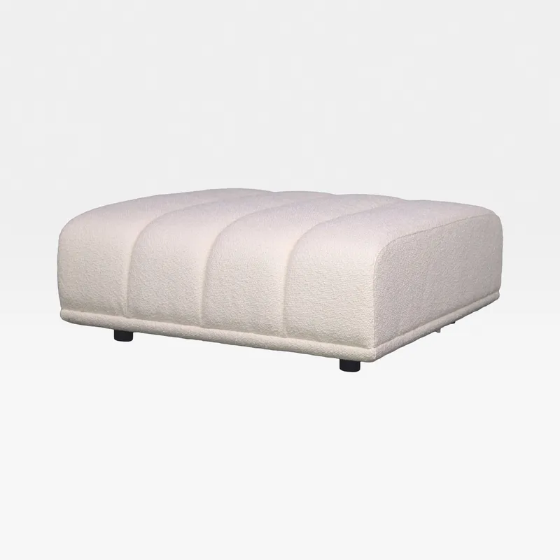PALERMO footstool white - large