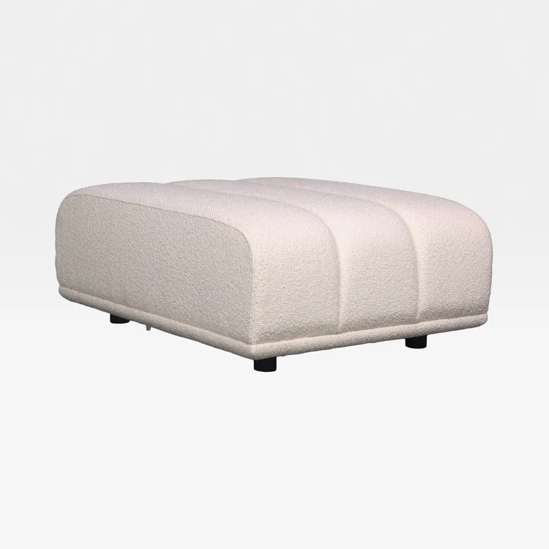 PALERMO footstool white - medium