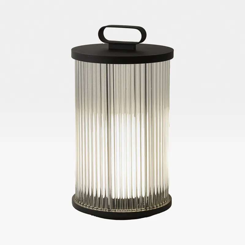 ALICANTE table lamp clear/black - H40cm