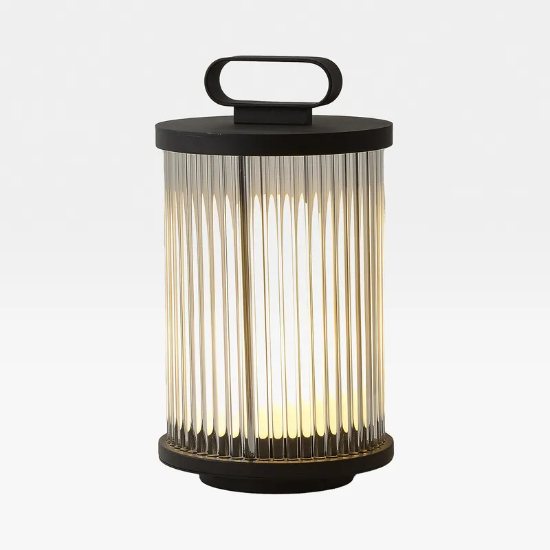 ALICANTE table lamp clear/black - H30cm