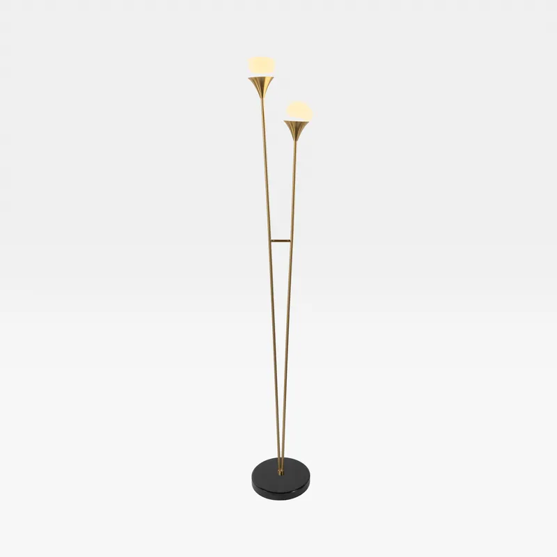 ELCHE floor lamp white/bronze - H176cm