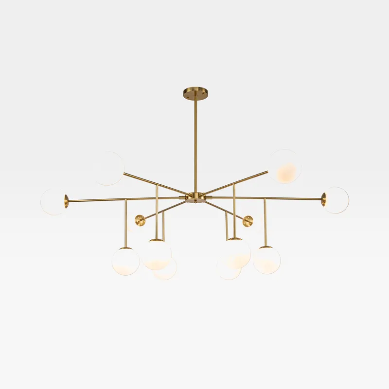 CORDOBA chandelier white/bronze - 187x120cm