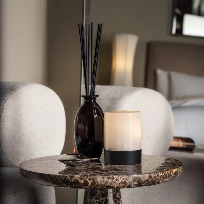 TOUCH lamp white/black - H13cm