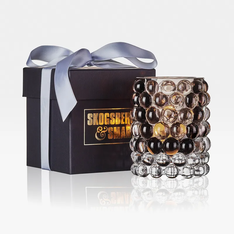BOULE hurricane grey - H12cm