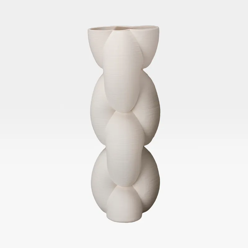TAVIS vase white - H37cm