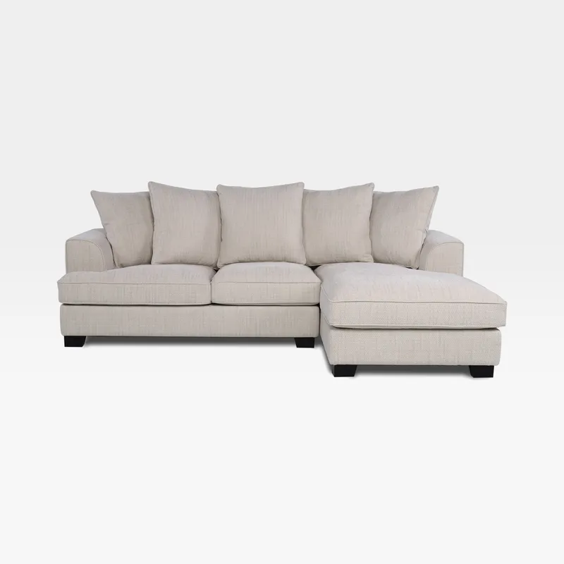 MELBOURNE 2 seater sofa with right chaise beige