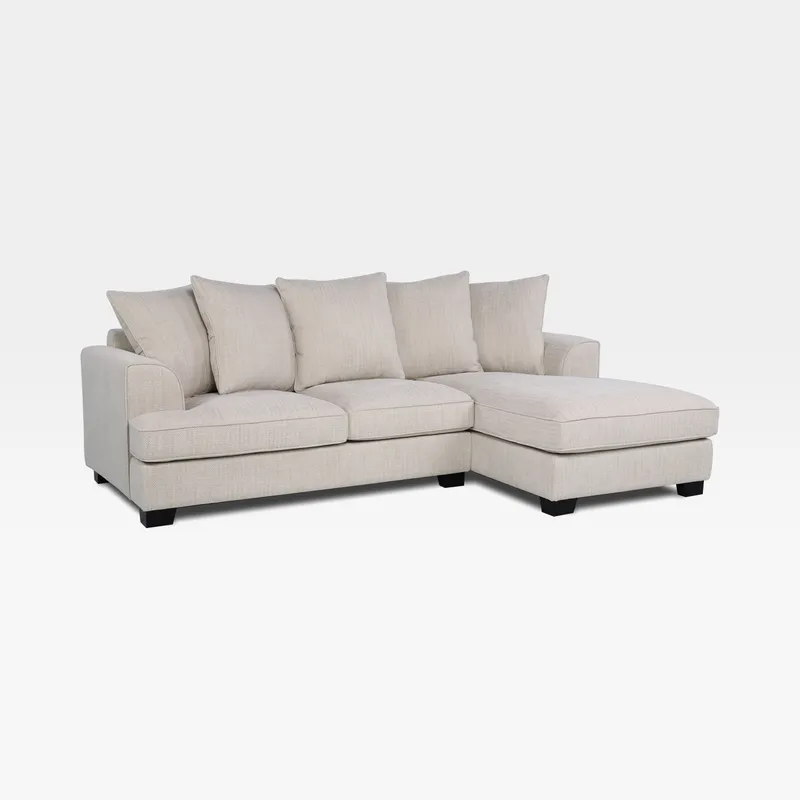 MELBOURNE 2 seater sofa with right chaise beige