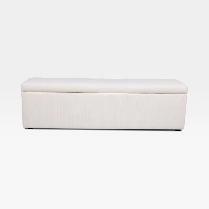 CATANIA storage stool white - 160x40cm