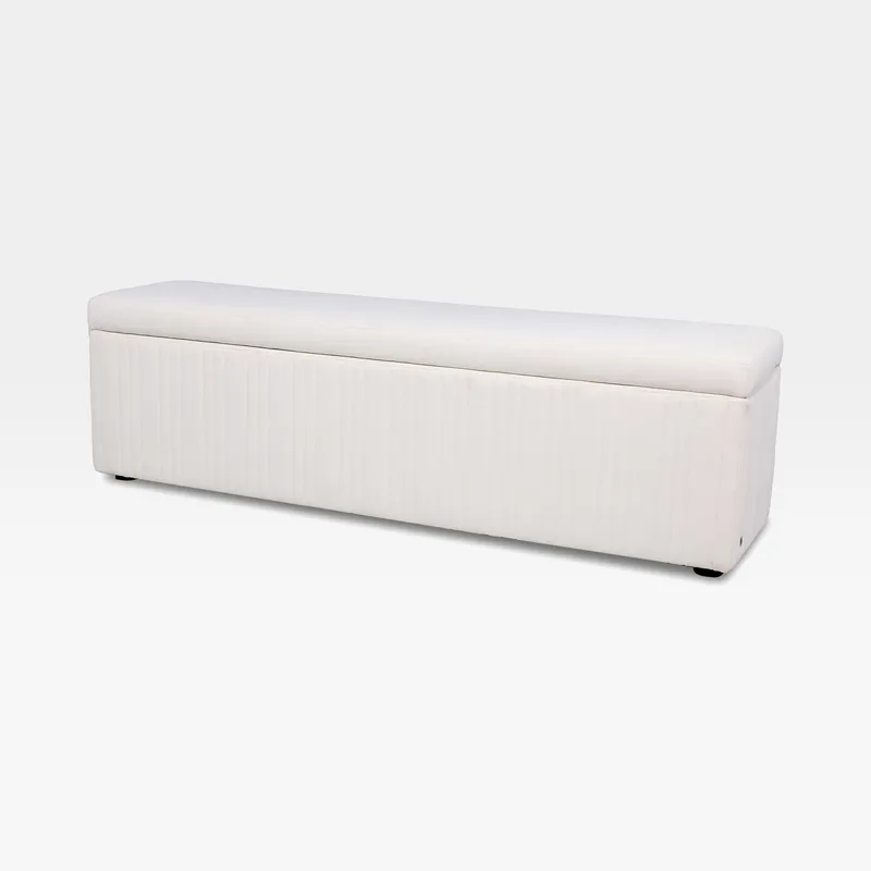 CATANIA storage stool white - 160x40cm