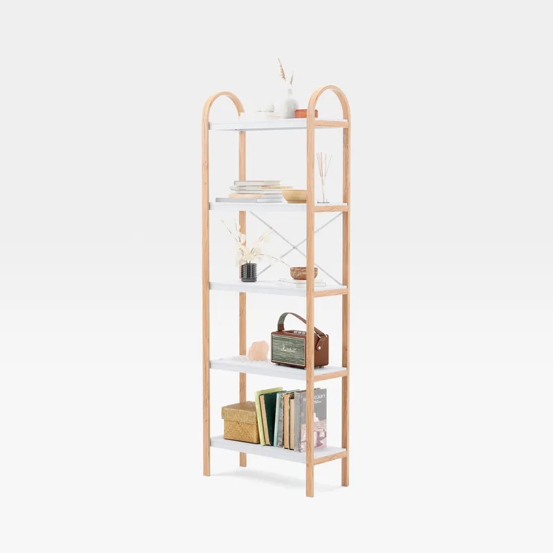 BELLWOOD display unit white/natural - 170x61cm