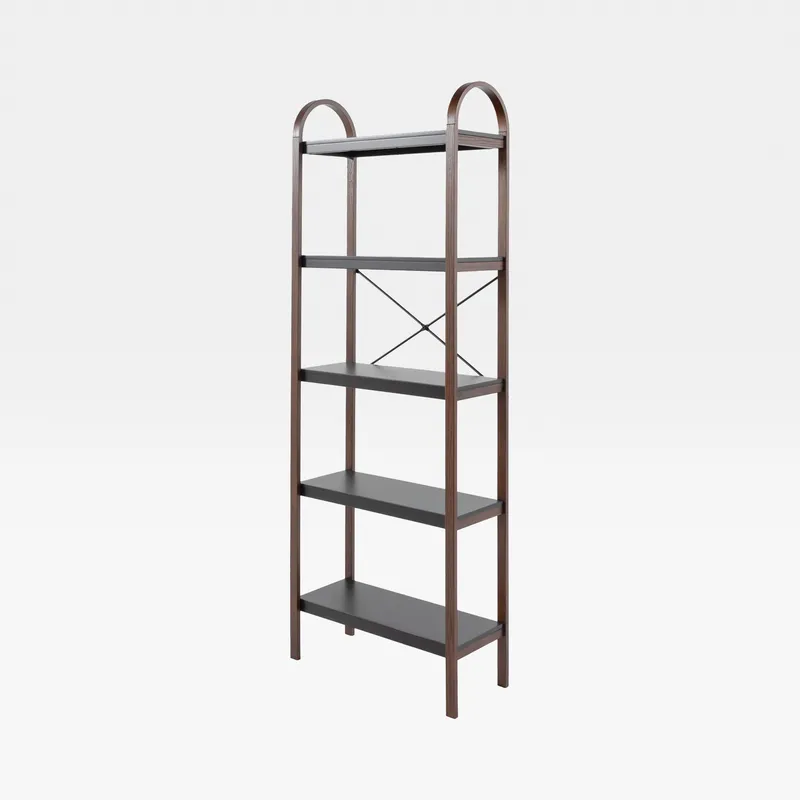 BELLWOOD display unit black/walnut - 170x61cm