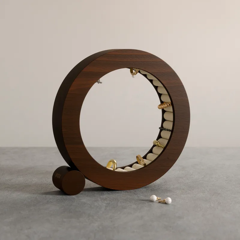 FERRIS jewellery organiser walnut
