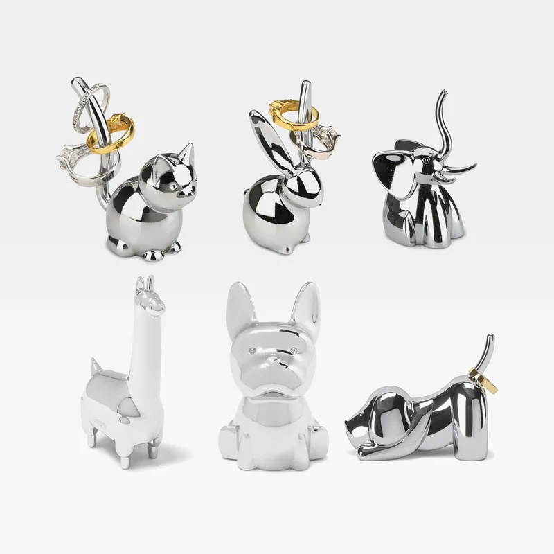 ZOOLA ring holder chrome assorted 6