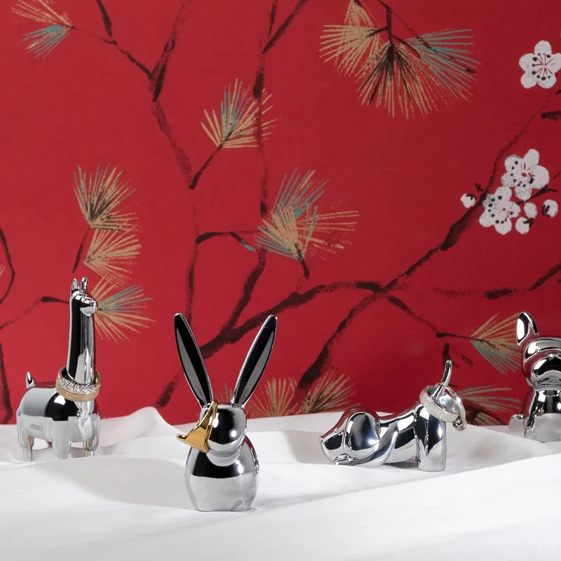 ZOOLA ring holder chrome assorted 6