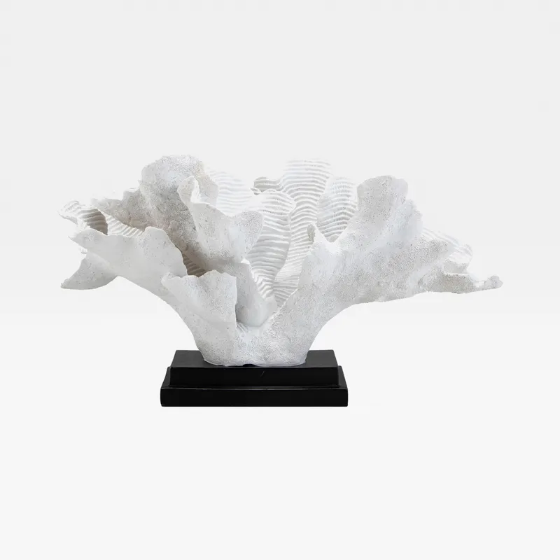 ALFIE coral decoration white - H29cm