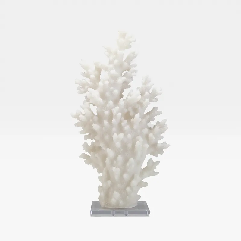 MARNIN coral decoration white - H60cm