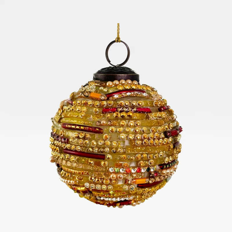 BANGLE ball decoration gold - dia 8cm