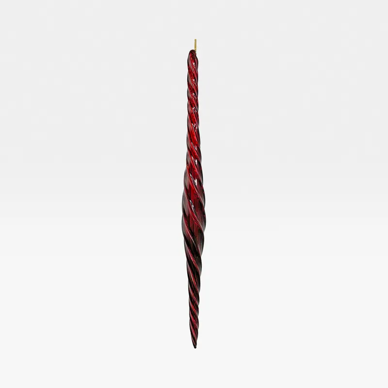 SPIRAL icicle decoration red - H38cm