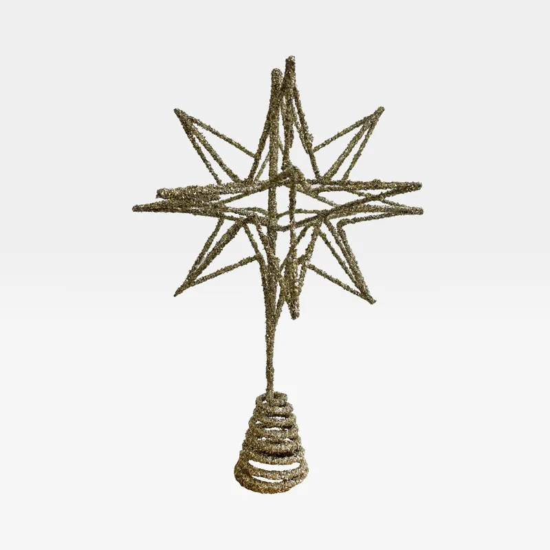 STAR tree topper gold - H23cm