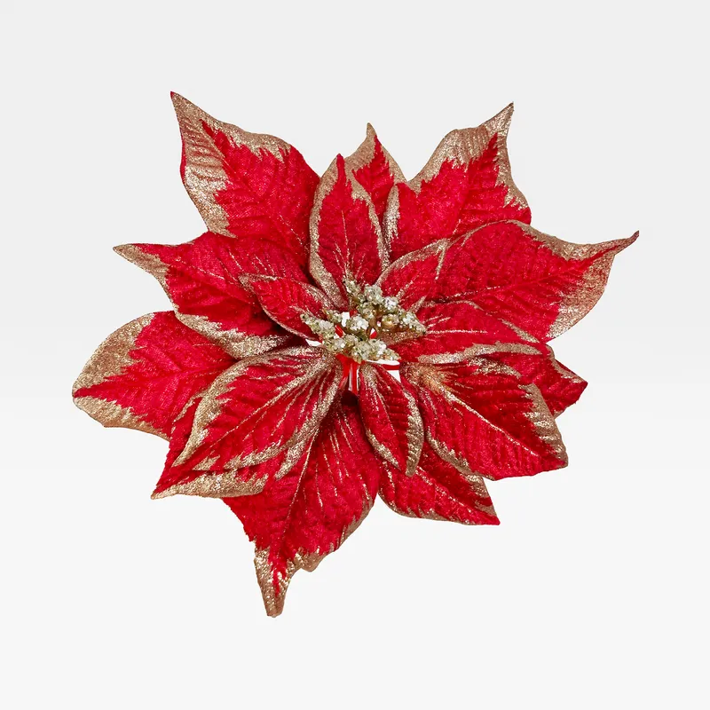 POINSETTIA decoration red - 27cm