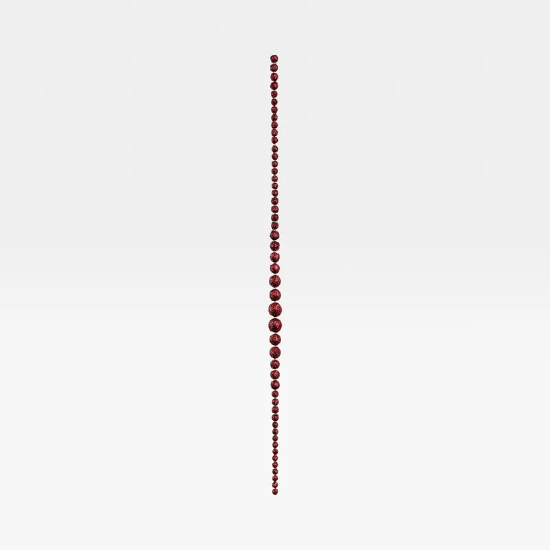 BEAD garland red - 180cm
