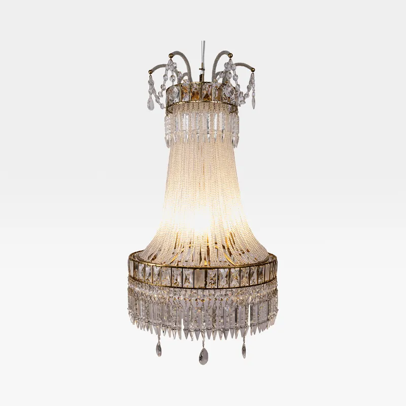 ARYAN chandelier clear/brass - dia 49cm