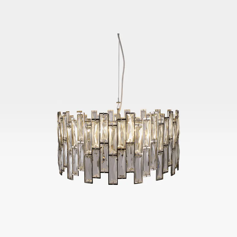 POPPY chandelier clear/nickel - dia 50cm