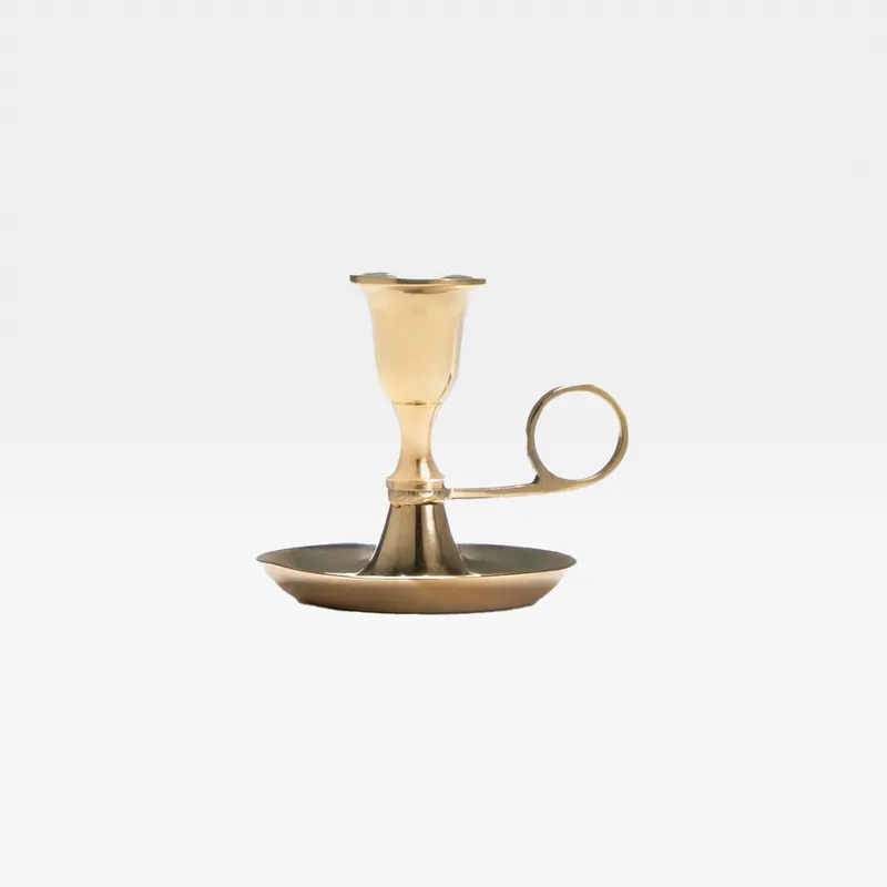 TANISKA candle holder gold - H9cm