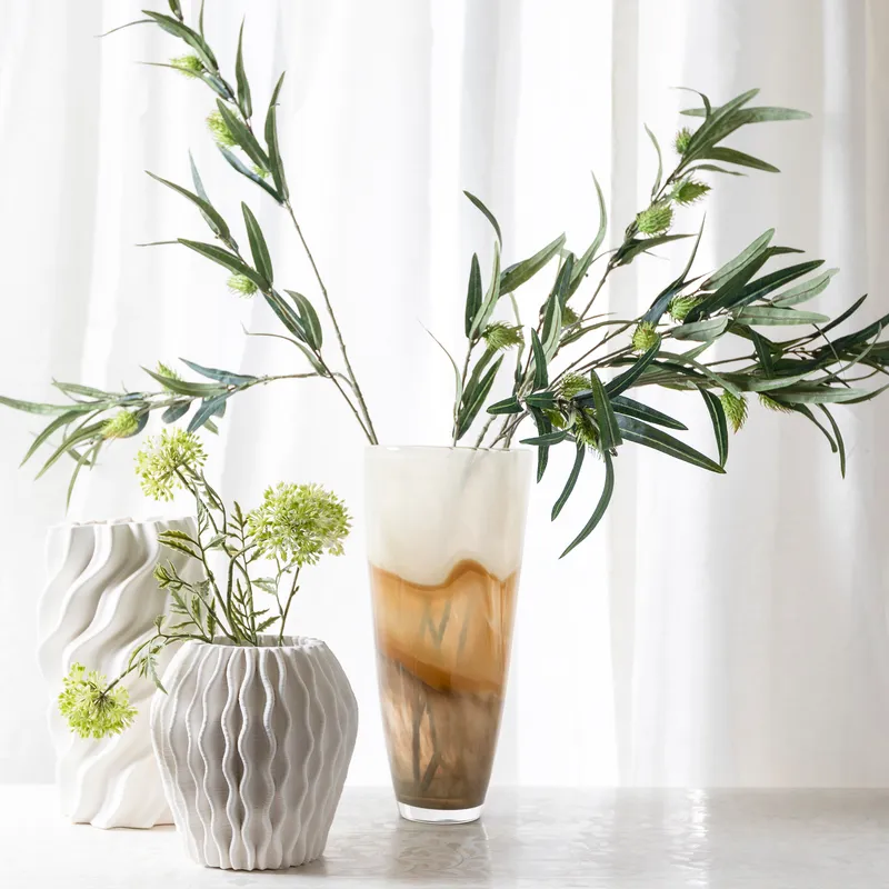 ALLIUM stem white - H58cm