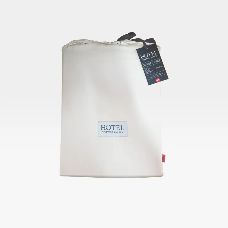 HOTEL Sateen duvet cover beige - 224x224cm