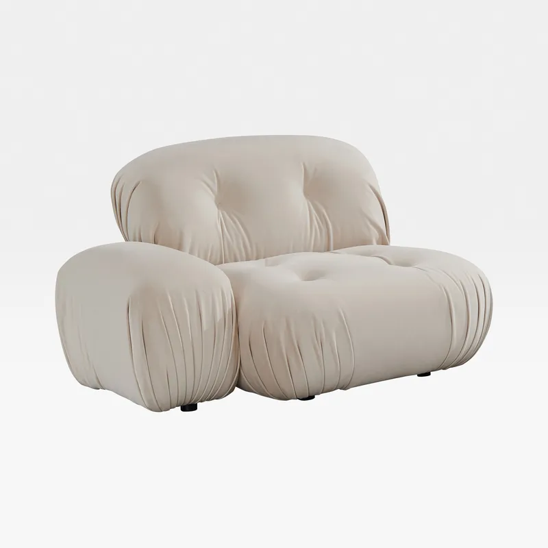 TOKYO left arm modular chair white
