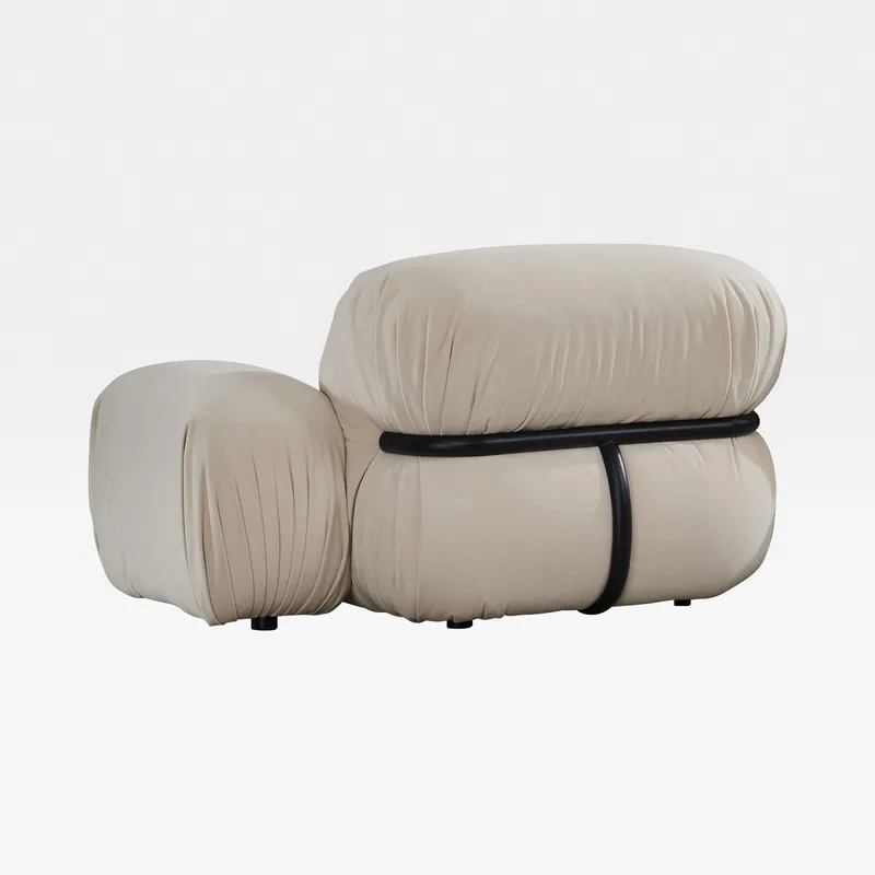 TOKYO right arm modular chair white