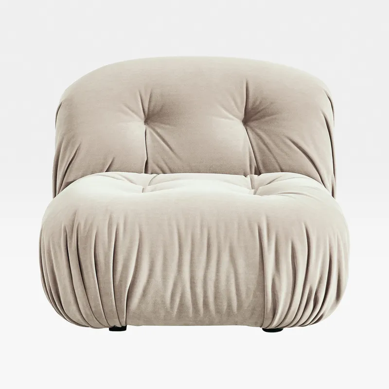 TOKYO armless modular chair white