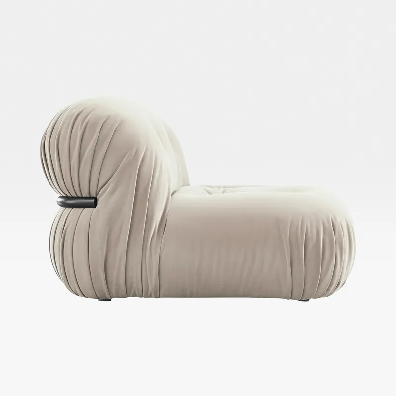 TOKYO armless modular chair white