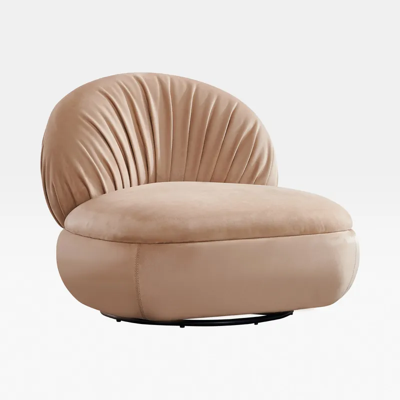 ATLANTA swivel armchair beige